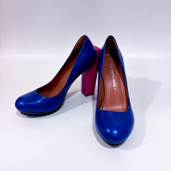 UNITED NUDE Blue and pink high heels shoes - Picture 3 of 12